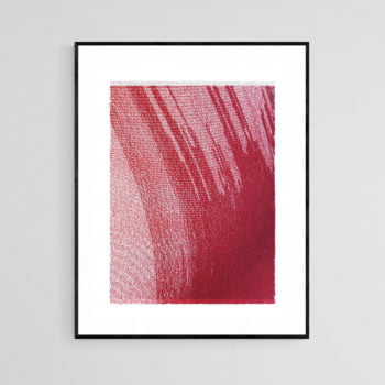 Out Of Red pen plot framed